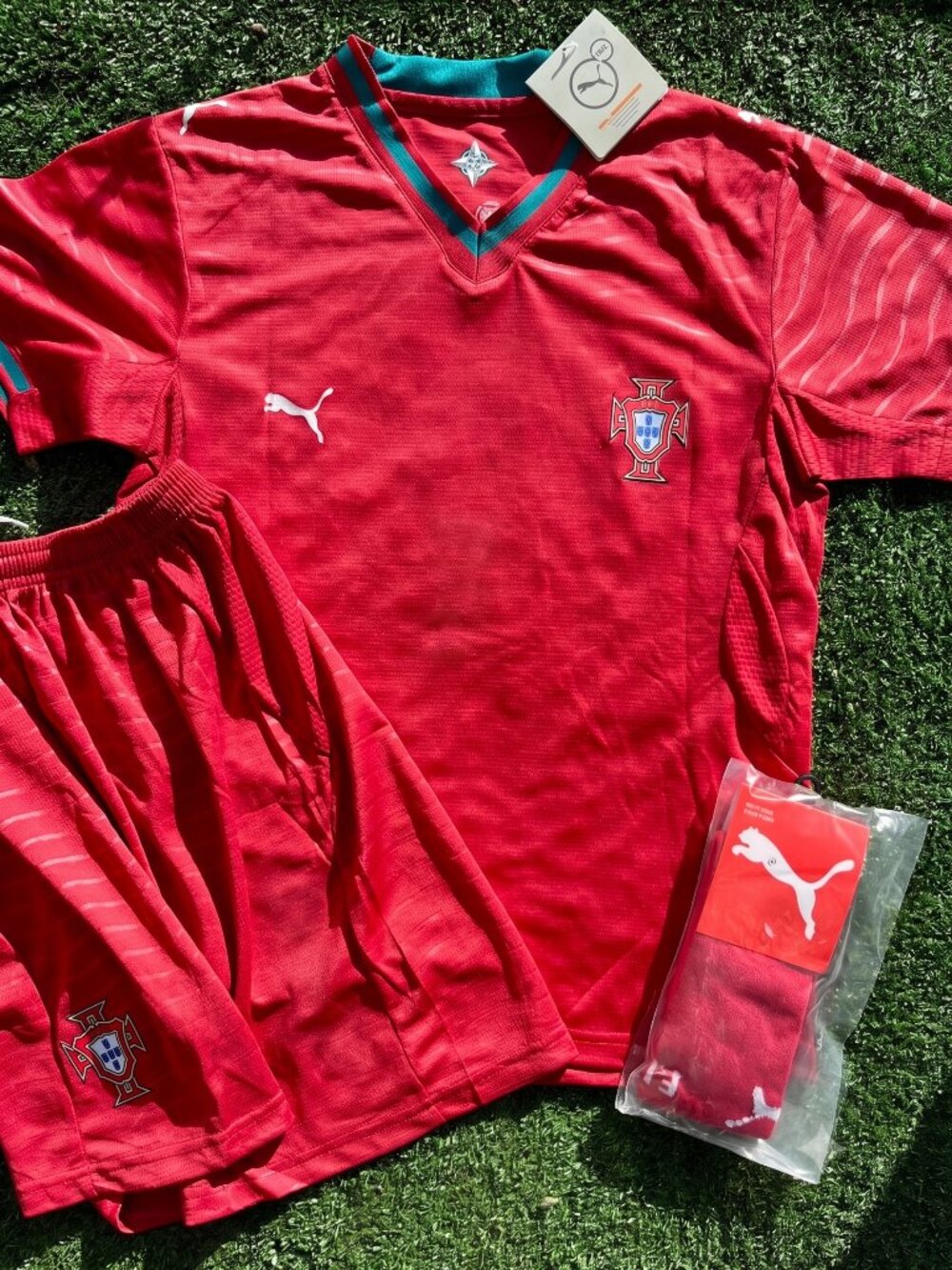 Kids Portugal Home World Cup Jersey - New With Tags
